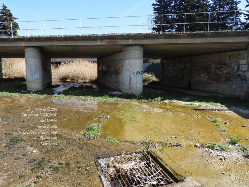 Gué sur D 204 en Drôme