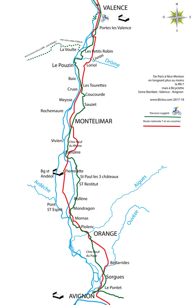 carte-bambée-2018-veloroute-des-lacs-de-Savoie-et-viarhôna-genève-Lyon