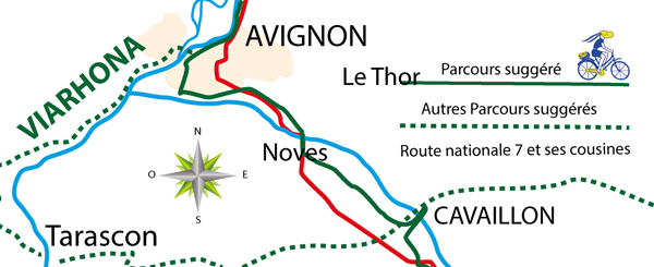 carte-bambée-2018-veloroute-des-lacs-de-Savoie-et-viarhôna-genève-Lyon étape cinq