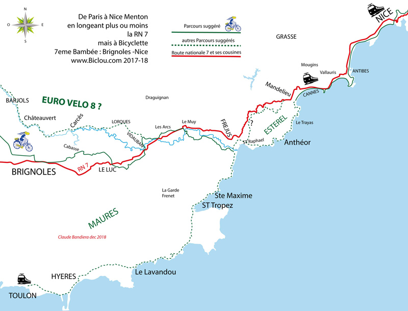 carte-bambée-2018-veloroute-des-lacs-de-Savoie-et-viarhôna-genève-Lyon