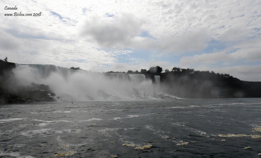 Les fameuses chutes du Niagara , face américaine