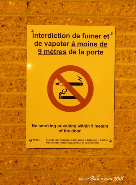 Interdit de fumer et de vapoter