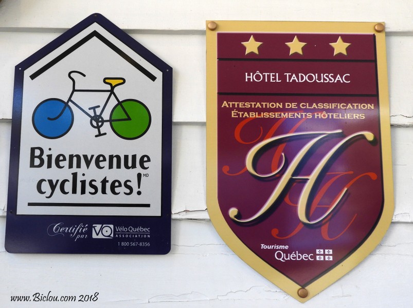 Québec : Bienvenue aux cylistes à Tadoussac