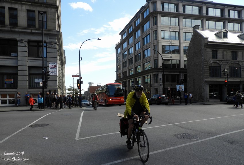 Cycliste à MontReal