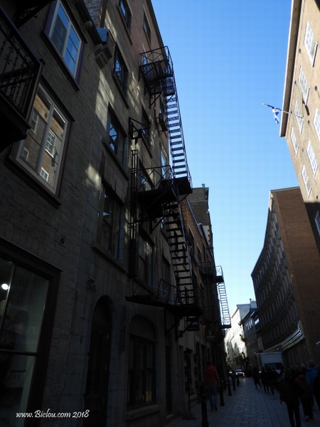 Escaliers adaptation à l'hiver à Québec
