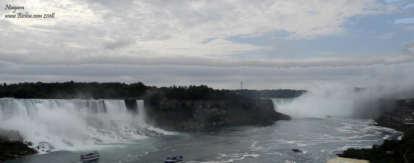 Niagara falls (chutes du Niagara) endorphinatoires ; en effet (en Septembre 2018)