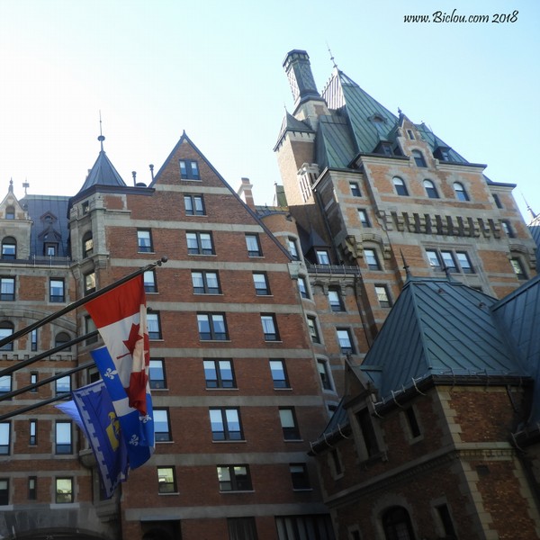 Le fameux château de Frontenac à Québec en Septembre 2018