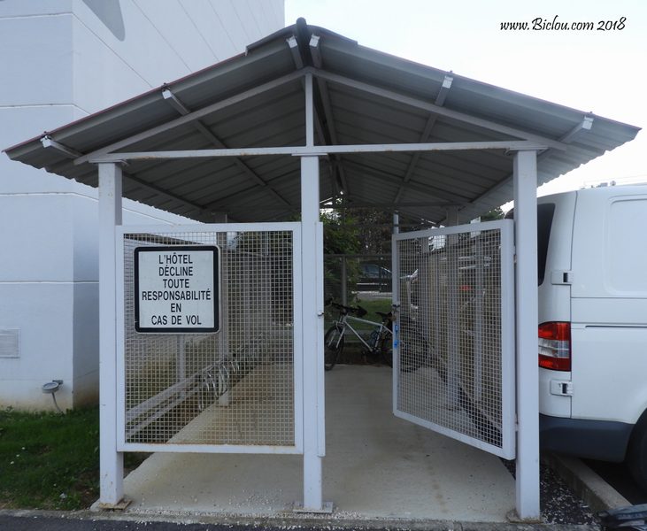 Garage à vélos chez IBIS
