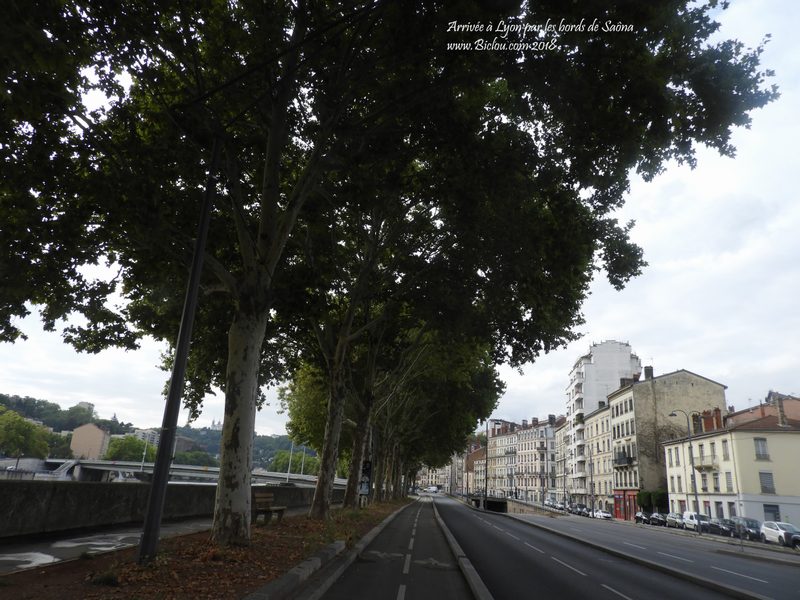 Arrivée à Lyon par les bords de Saône