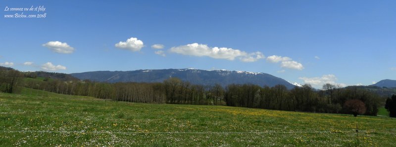 Le Semnoz vu de la plaine de saint Félix
