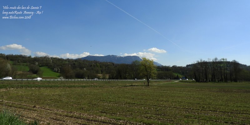 La vélo route des lacs de Savoie pourrait passer Rici le long de l'autoroute A41, histoire de couvrir les gazouillis des oiseaux