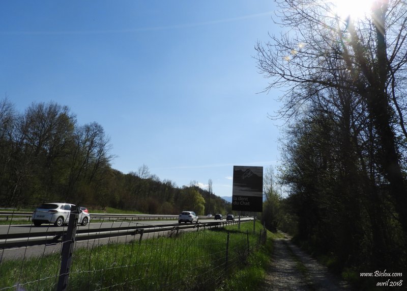 Chemin VTT le long de l'autoroute : A41 Annecy Aix les bains
