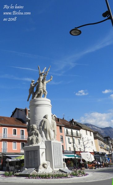Monument aux morts de la seconde guerre : Aix les bains