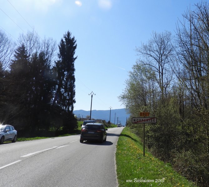 D 921 ; sortie de Novalaise assez stressante