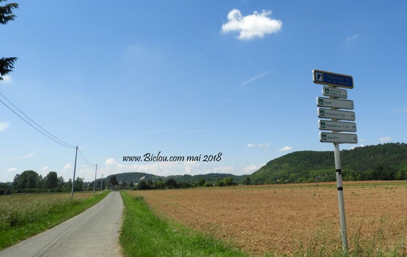 Zigs et zags sur la vélo-route du Lot
