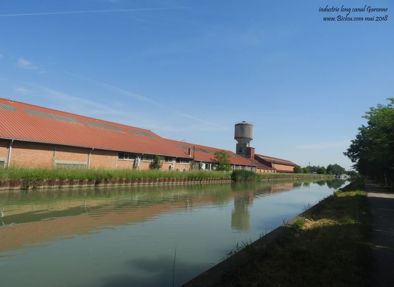 Encore quelques industries le long du canal de la Garonne