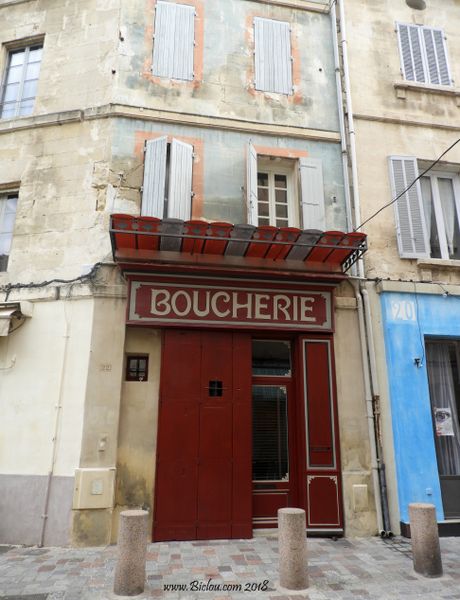 Boucherie de quartier à Arles 2018