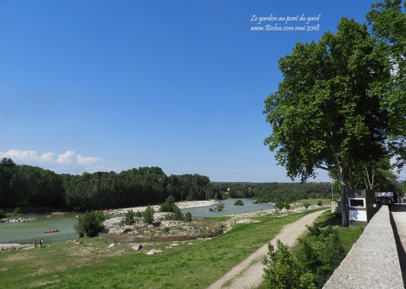 Le Gardon au pont du gard