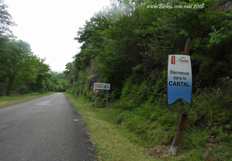 Nous tangeantons le Cantal après Entraygues