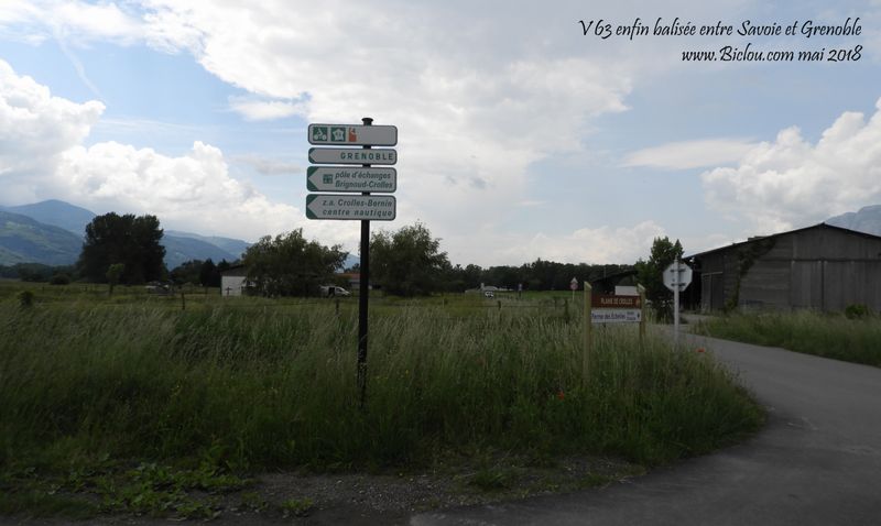 Balisage V 63 entre Touvet et Grenoble dans les maraiches .. enfin en 2018