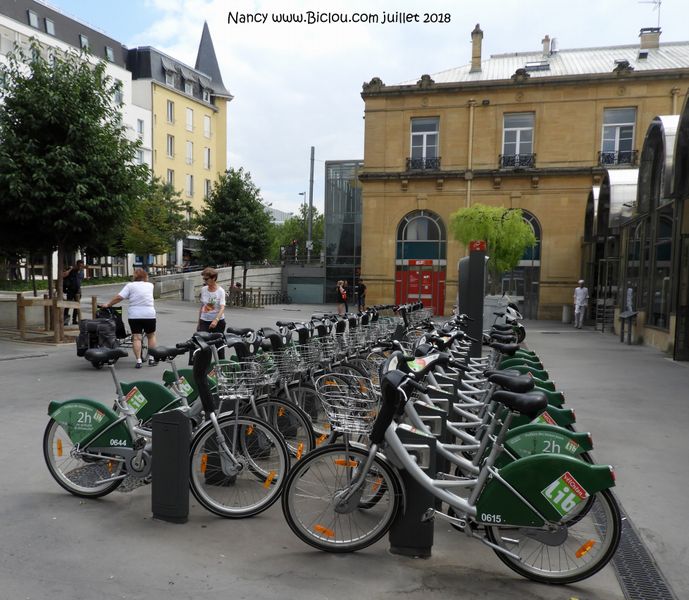 Vélos libres services à Nancy