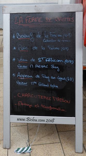 Produits de la ferme, au Marché de Valence