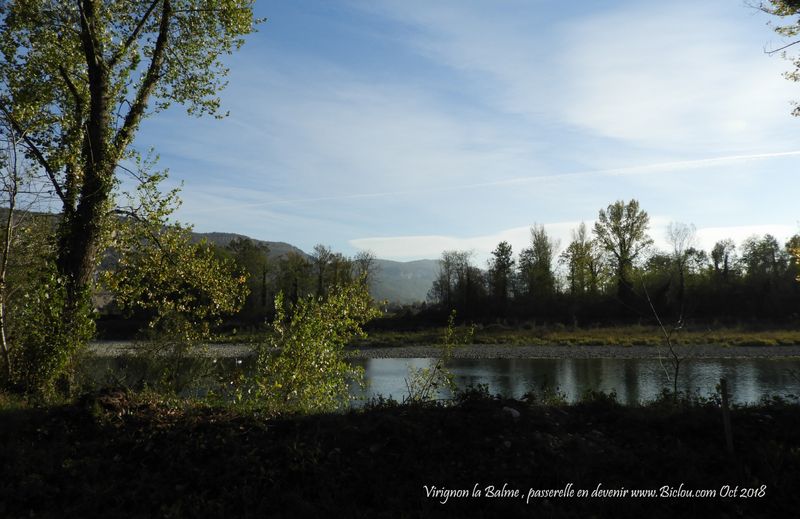 Sur ViaRhôna : La passerelle de Virignin en devenir (oct 2018)