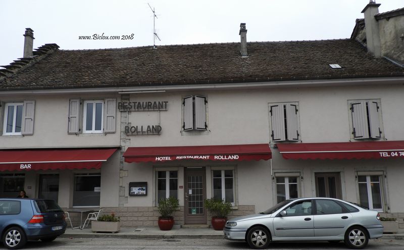 Repérage, hôtel sur ViaRhôna, pied du Bugey