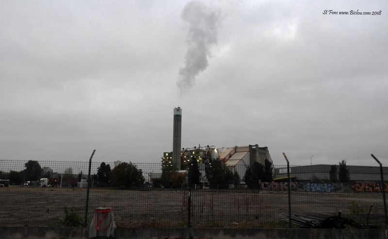 Gerland , usine d'incinération en 2018