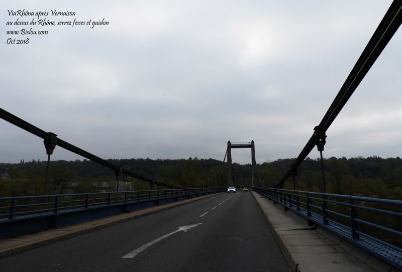 Sur ViaRhôna (2018) 2eme pont Vernaison Solaize , un poil plus large ..