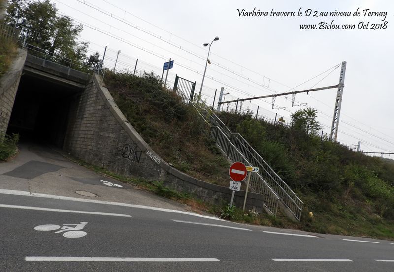 ViaRhôna traverse le D 12 ici avant Ternay