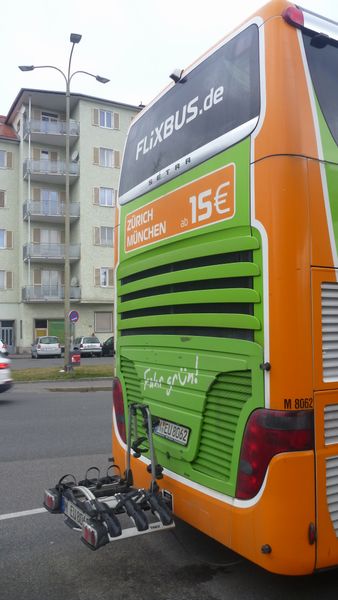 Flixbus prend les vélos .. parfois