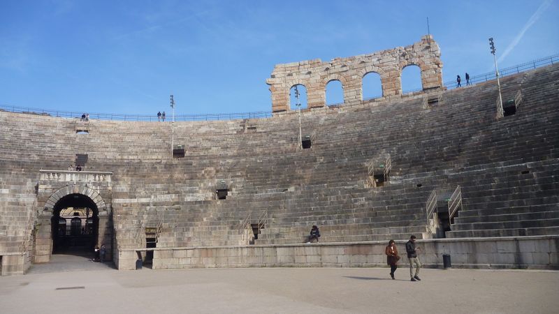 Arènes de Verone : détail intérieur