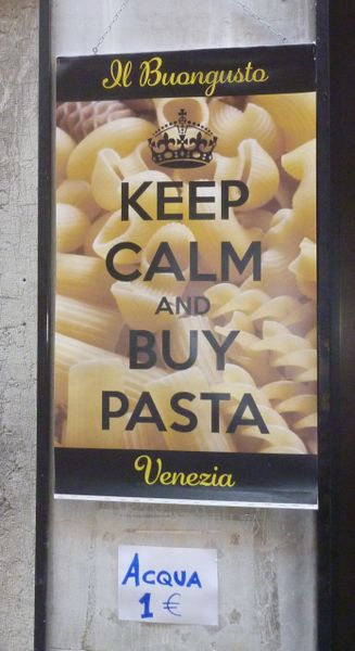 Keep Calm et Mangia Pasta ..