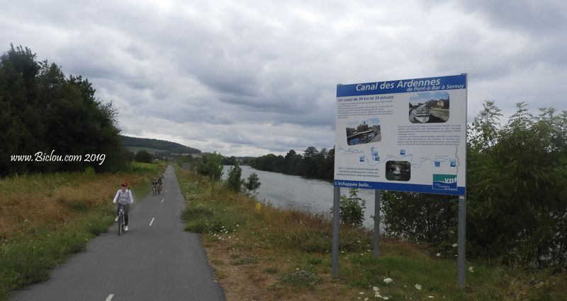 voie verte le long du canal des ardennes Meuse