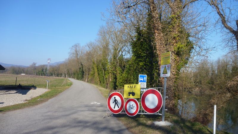 Travaux à La Balme sur ViaRhôna