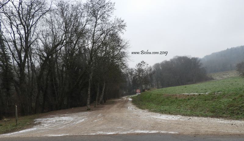 fin du chemin avant Petit chable ; repérages 