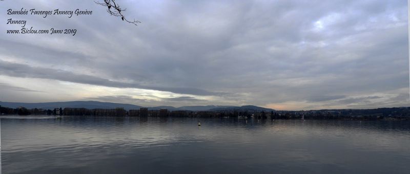 Le lac d'Annecy et la vue Nord