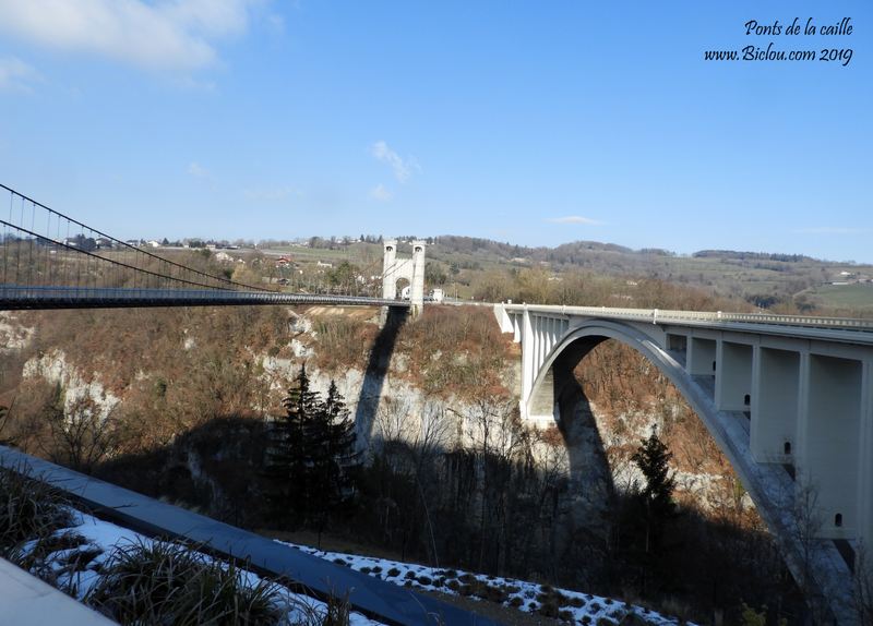 Les pont de la Caille au dessus des Usses (2019) par claudio de la faverges ; www.Biclou.com