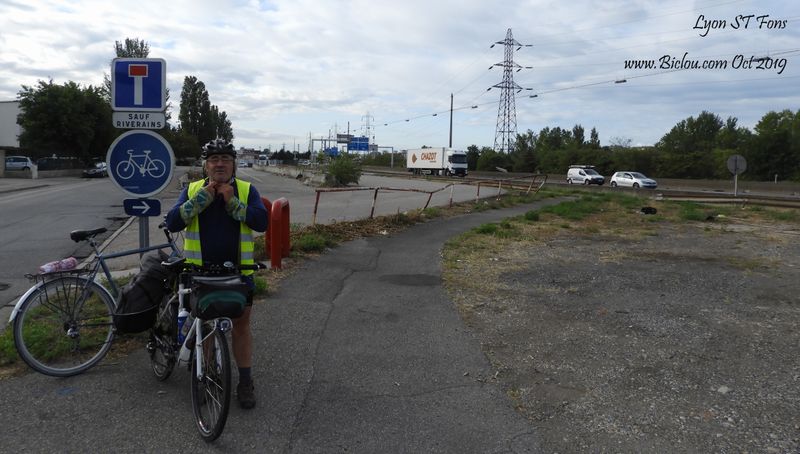 claudio a trouvé la voie dite verte de saint fons à Pierre Bénite  en 2019