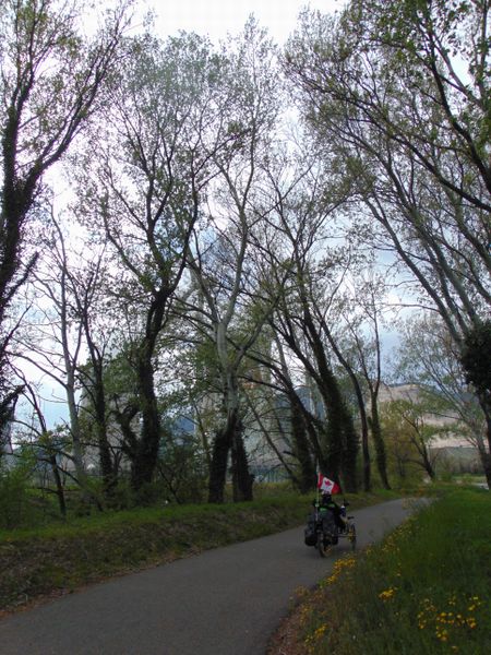 Sur la voie verte au sud de Baix
