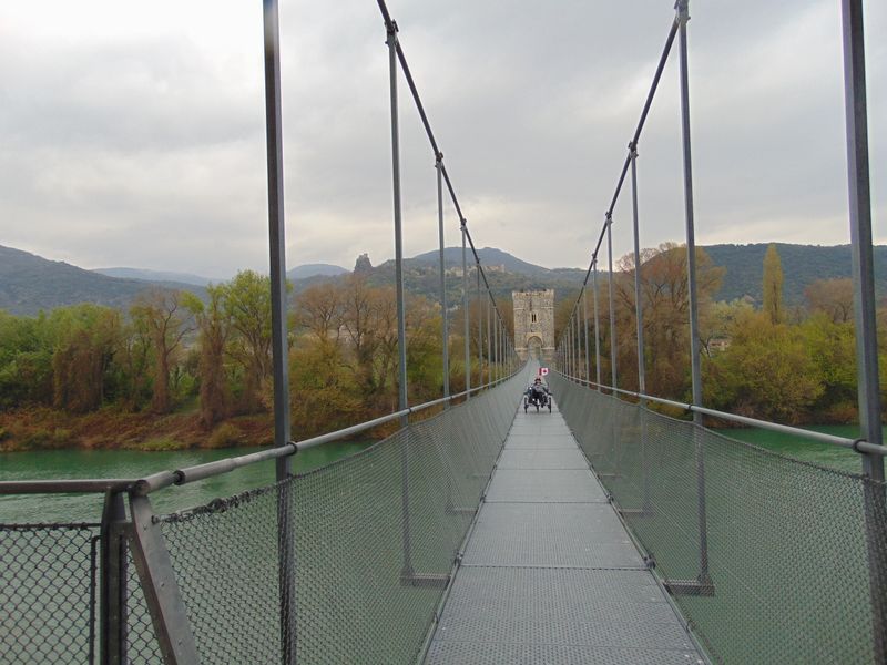 La fameuse Passerelle de Rochemaure