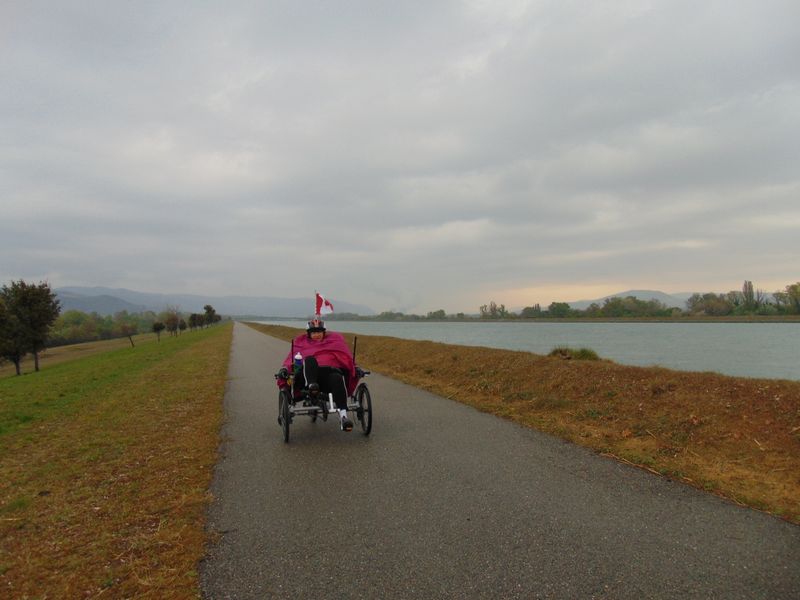 En route vers le sud, sous la pluie , au niveau de Montélimar