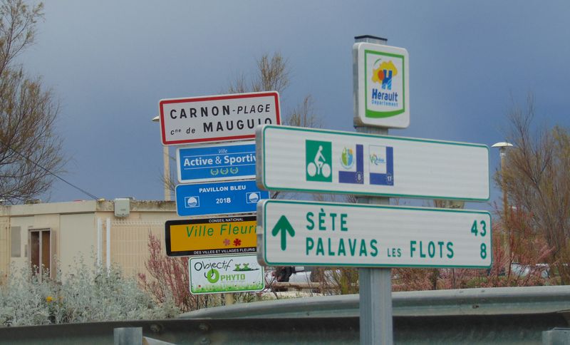 Balisage Euro-vélo huit à Carnon
