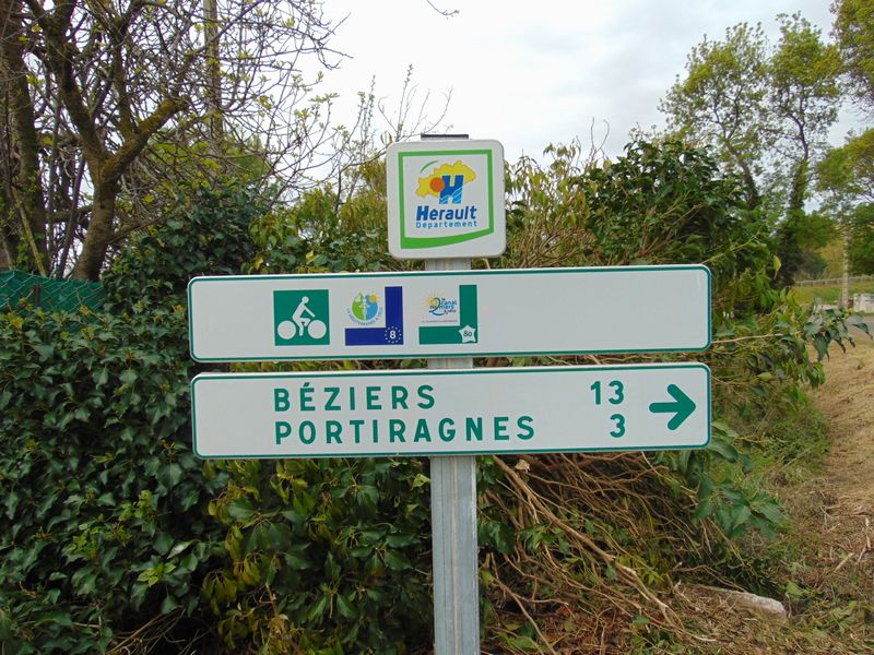 Encore le Balisage Euro vélo huit du côté de Béziers