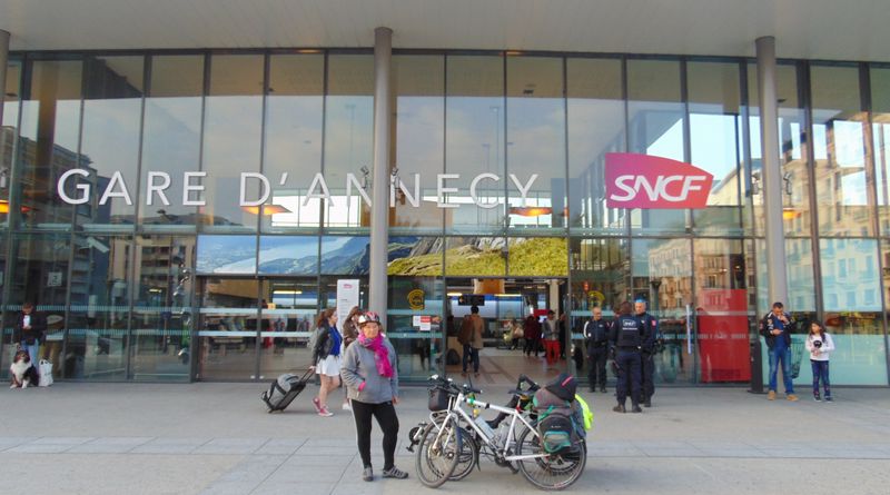 Arrivée en gare d'Annecy