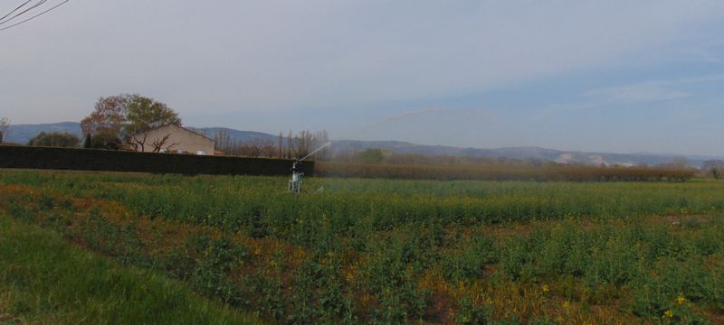 Arrosage au mois de Mars 2019, en vallée de l'Isère
