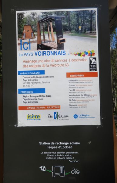 Recharges sur la V 63 peu avant Grenoble