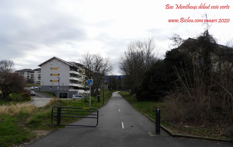 Bas Monthoux ; début voie verte