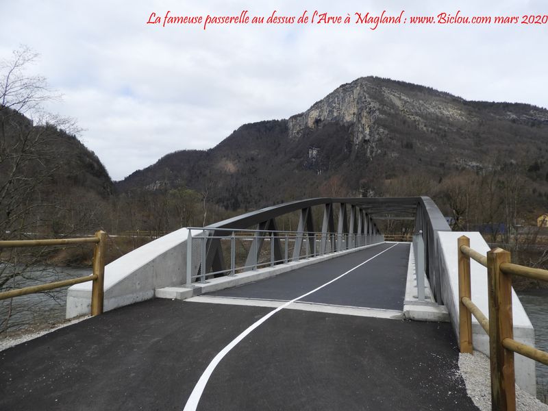 La fameuse passerelle de Magland